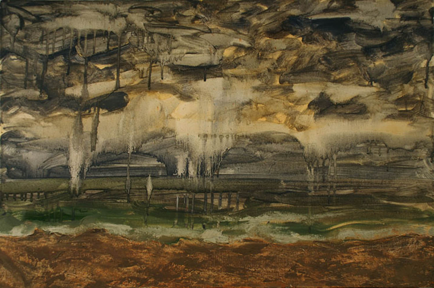 Thunderstorm, Seaside Park, oil on canvas